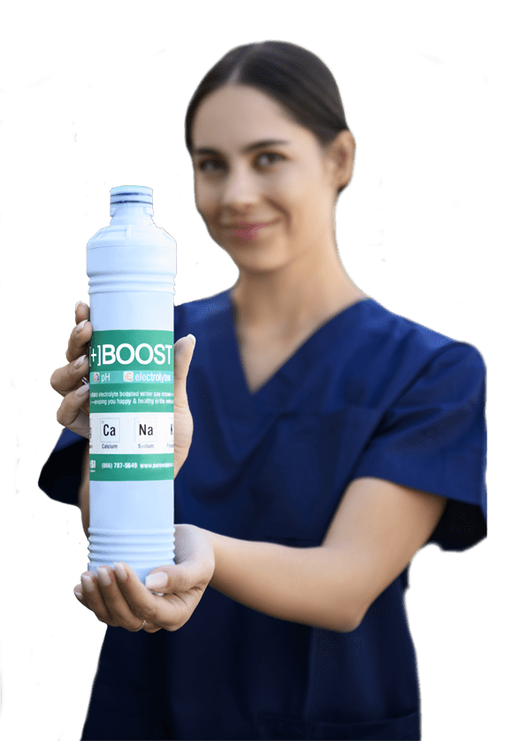 Boost being held by nurse A nurse holding boost