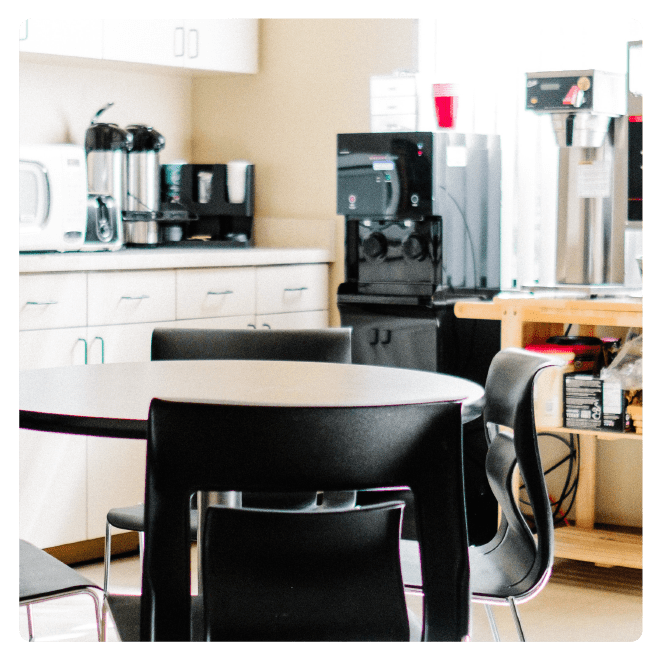 Hydrate HQ elevates sanitation bottleless water purifier in office break room